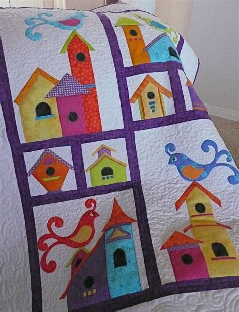 17 Best Images About Bird And Birdhouse Quilts On Pinterest Cute