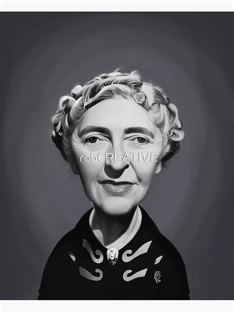 Agatha Christie Poster By Robcreative Redbubble