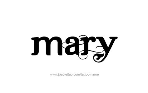 Mary Name Tattoo Designs Artofit