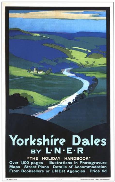 Vintage Yorkshire Dales Railway Poster A3a2a1 Print Etsy