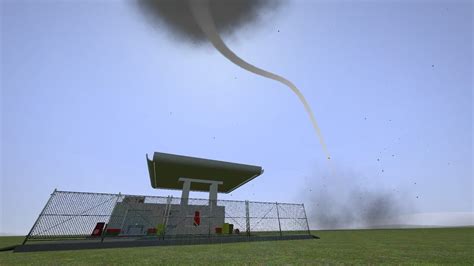 Tornado Against Gas Station Garry S Mod Tornado Challenge Youtube