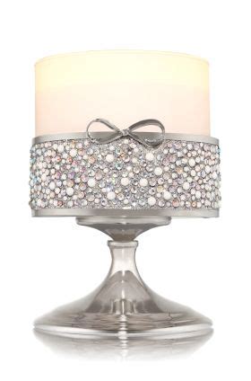 Gem Bow Pedestal 3 Wick Candle Sleeve Bath Body Works Dress