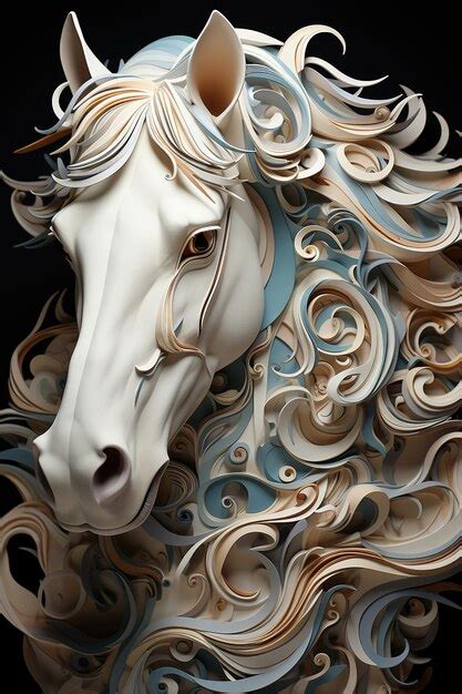 Premium Photo Paper Artistry The Majestic Horse Sculpture