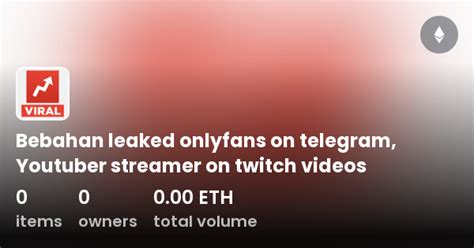 Bebahan Leaked Onlyfans On Telegram Youtuber Streamer On Twitch Videos