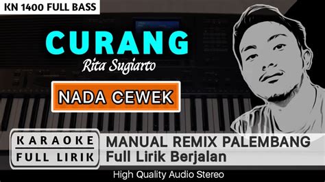 Curang Nada Cewek Karaoke Remix Palembang Full Lirik Youtube