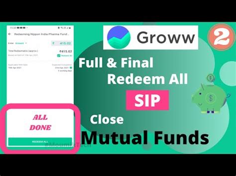 Redeem Mutual Fund in Groww App | Successfully Money Received | Last SIP Withdrawal | Groww app ...