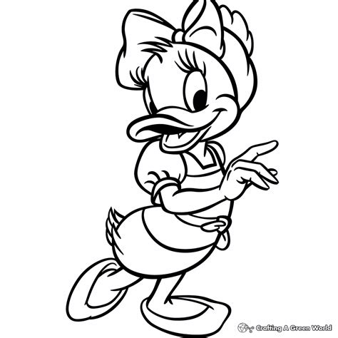 Daisy Duck Coloring Pages Free Printable