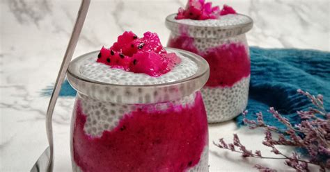 Resep Puding Chia Seed Buah Naga Oleh Adelia Firdaus Cookpad