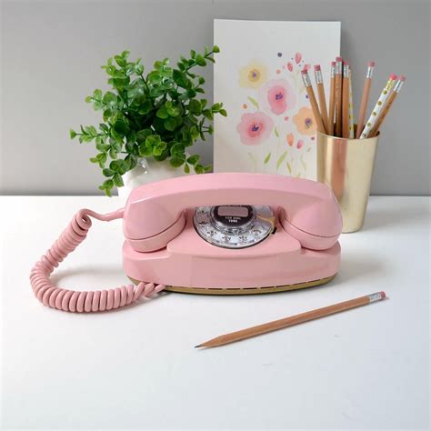 Rotary Dial Princess Phone In Pink Working Rotary Dial Pink Princess