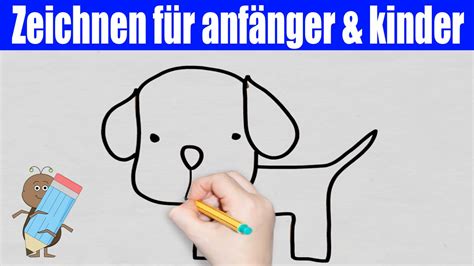 Hund Zeichnen in 50s Zeichnen lernen für anfänger kinder Wie