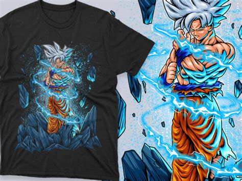 Goku Ultra Instinct Dragonball Anime Streetwear T Shirt Design Buy T