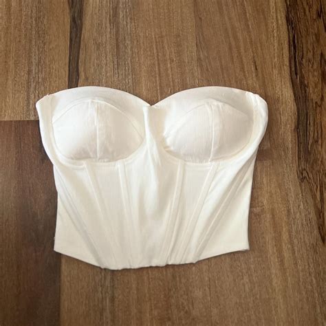 Women S White Corset Depop