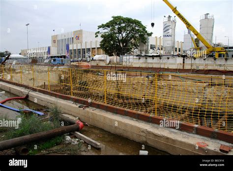 Thessaloniki Metro Railway System Construction Works Close To