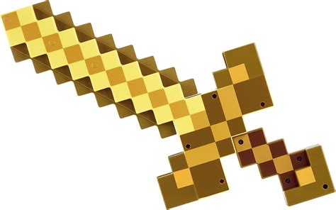 Minecraft Transforming Gold Swordpick Axe Toys And Games