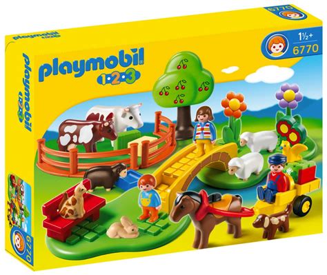 Playmobil 123 6770 Pas Cher Coffret Famille à La Campagne