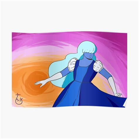 Steven Universe Sapphire Lesbian Pride Aura Poster For Sale By Tapixt Redbubble