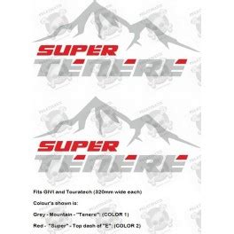 AUTOCOLLANT Yamaha XT Super Tenere Givi Touratech