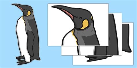 Large Emperor Penguin Cut Out Teacher Made Twinkl