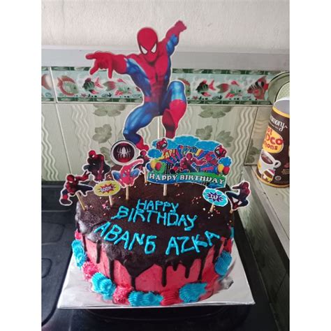 Jual Kue Ulang Tahun Tema Spiderman Shopee Indonesia