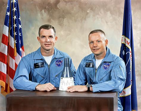 Armstrong and Scott - Gemini 8 Prime Crew Portrait Photograph by Eric ...