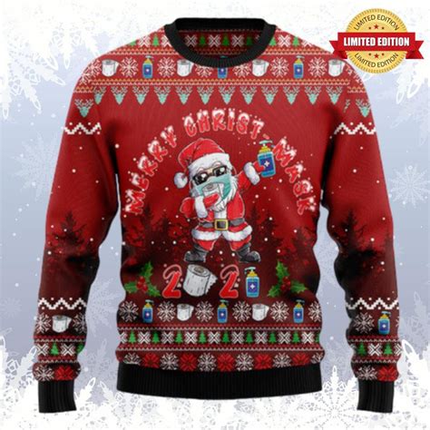 Santa Christmas Santa Dabbing Ugly Sweaters For Men Women Rugcontrol