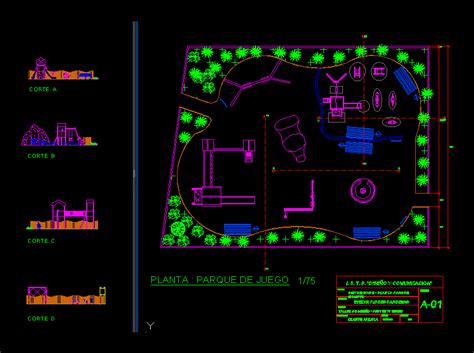 Bloques Juegos Infantiles En Dwg Mb Librer A Cad