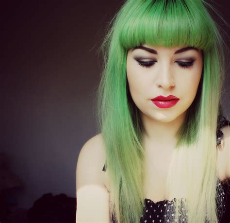 Lovelydyedlocks Dark Green Hair Boring Hair Green Hair