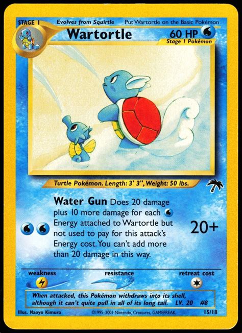 Wartortle 1518 Southern Islands Promo Pokemon Card Nm Ebay