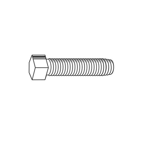 1 8 Square Head Set Screw Cup Point Case Hardened Plain Nc