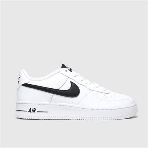 Kinder Weiß Schwarz Nike Air Force 1 An20 Sneaker Jugendliche Schuh