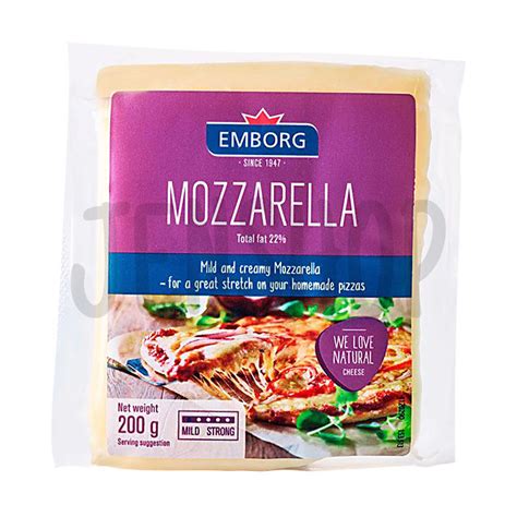 Emborg Mozzarella Cheese Block 200 Grams Lazada Ph