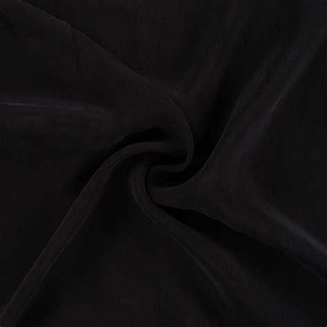 Tissu Cupro Uni Noir