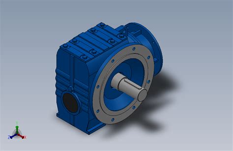 Sf97zp蜗轮蜗杆减速机sf97 1275 M1 A P132solidworks 2018模型图纸下载 懒石网