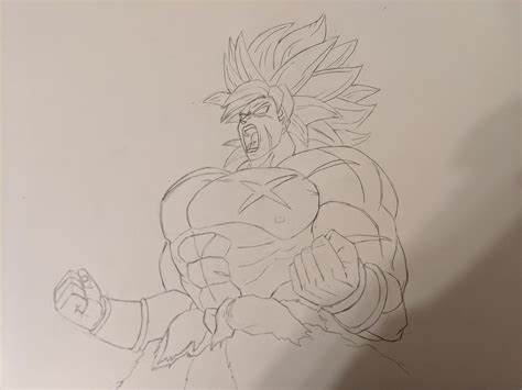 Super Broly in pencil : r/DragonBallArt