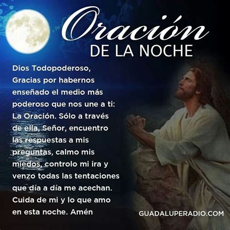 Oración De La Noche Oración De La Noche Oraciones Oraciones Catolicas