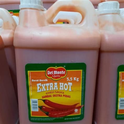 Jual Del Monte Extra Hot Chili Sauce Kg Saos Sambal Extra Pedas Jerigen Kota Tangerang