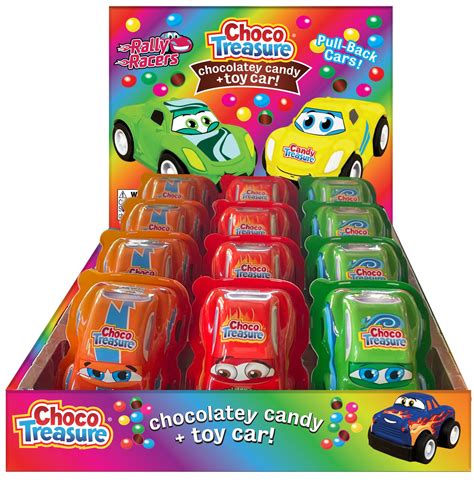 Choco Treasure Surprise Cars With Chocolatey Candy Tray Of 12