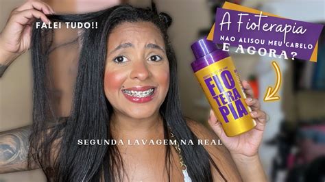 A FIOTERAPIA NÃO ALISOU MEU CABELO E AGORA YouTube