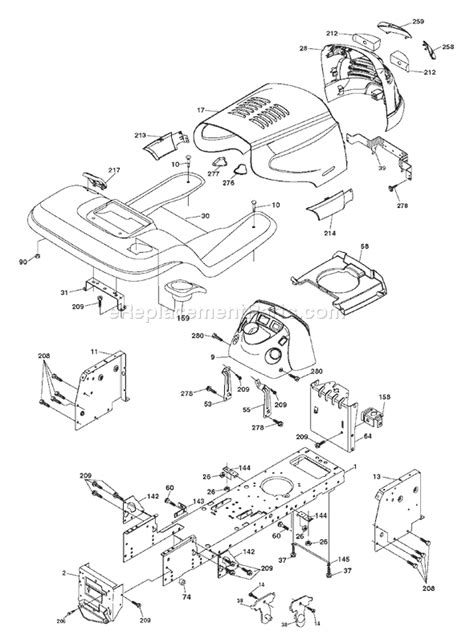 Husqvarna Riding Mower Deck Diagram