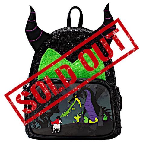 Exclusive Drop Loungefly Sleeping Beauty Maleficent Sequin Cosplay Mi