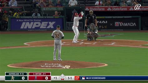 【ss】大谷速報＆スポーツ速報 On Twitter 大谷翔平選手の 第1打席はツーベースヒット！ 左中間フェンス直撃🔥 これで12試合