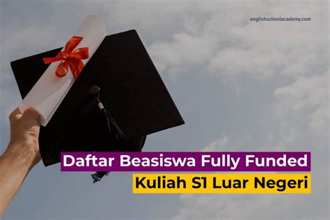 Beasiswa Full Kuliah S1 Luar Negeri Dan 12 Rekomendasinya