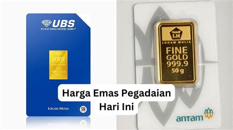 Harga Emas Pegadaian Hari Ini Gram Klikterbaru