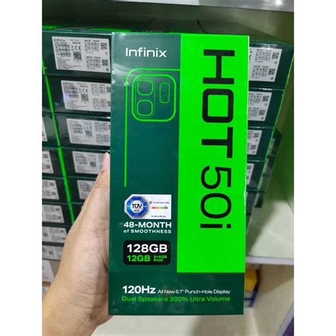 Jual Infinix Hot 50i 6 128GB Up To 12GB Extended RAM Helio G81 6 7 Inch 120Hz Punch Hole