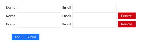 Add And Remove Form Fields Dynamically With React And React Hooks By Sadam Bapunawar Medium