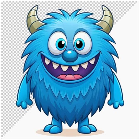 Blue Monster Premium Ai Generated Psd