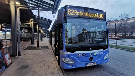 Busmitfahrt von München Ostbahnhof bis Sendlinger Tor C2G VOITH DIWA