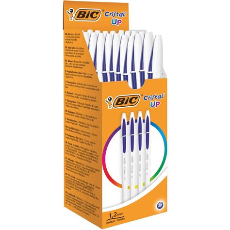 Bic Cristal Up Bol Grafos Punta Media Mm Azul Caja De Unidades