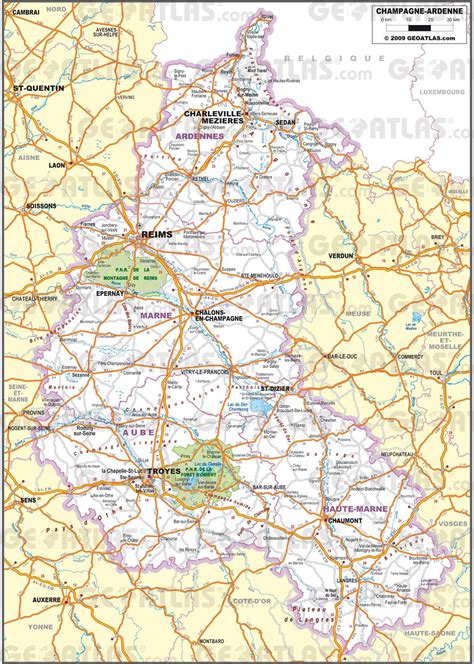 Carte De La Champagne Ardenne Plusieurs Cartes De La Région