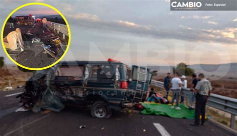 Carambola En Autopista Cuacnopalan Oaxaca Deja Tres Muertos Entre